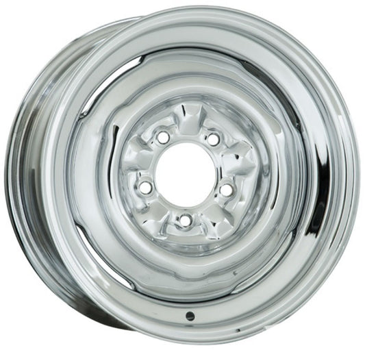 Chrome Smoothie Steel Rim 15 x 6"
4-1/2 & 4-3/4" Bolt Circle With 4" Back Space