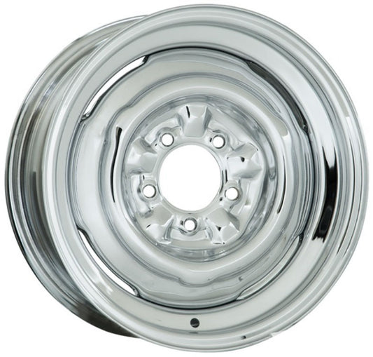 Chrome Smoothie Steel Rim 15 x 8"
4-1/2 & 4-3/4" Bolt Circle With 4" Back Space