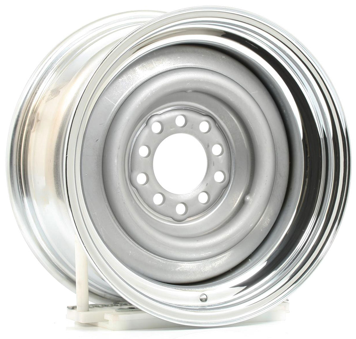 Chrome Outer, Grey Primer Center Smoothie Steel Rim 15 x 7"
4-1/2 & 4-3/4" Bolt Circle With 4" Back Space