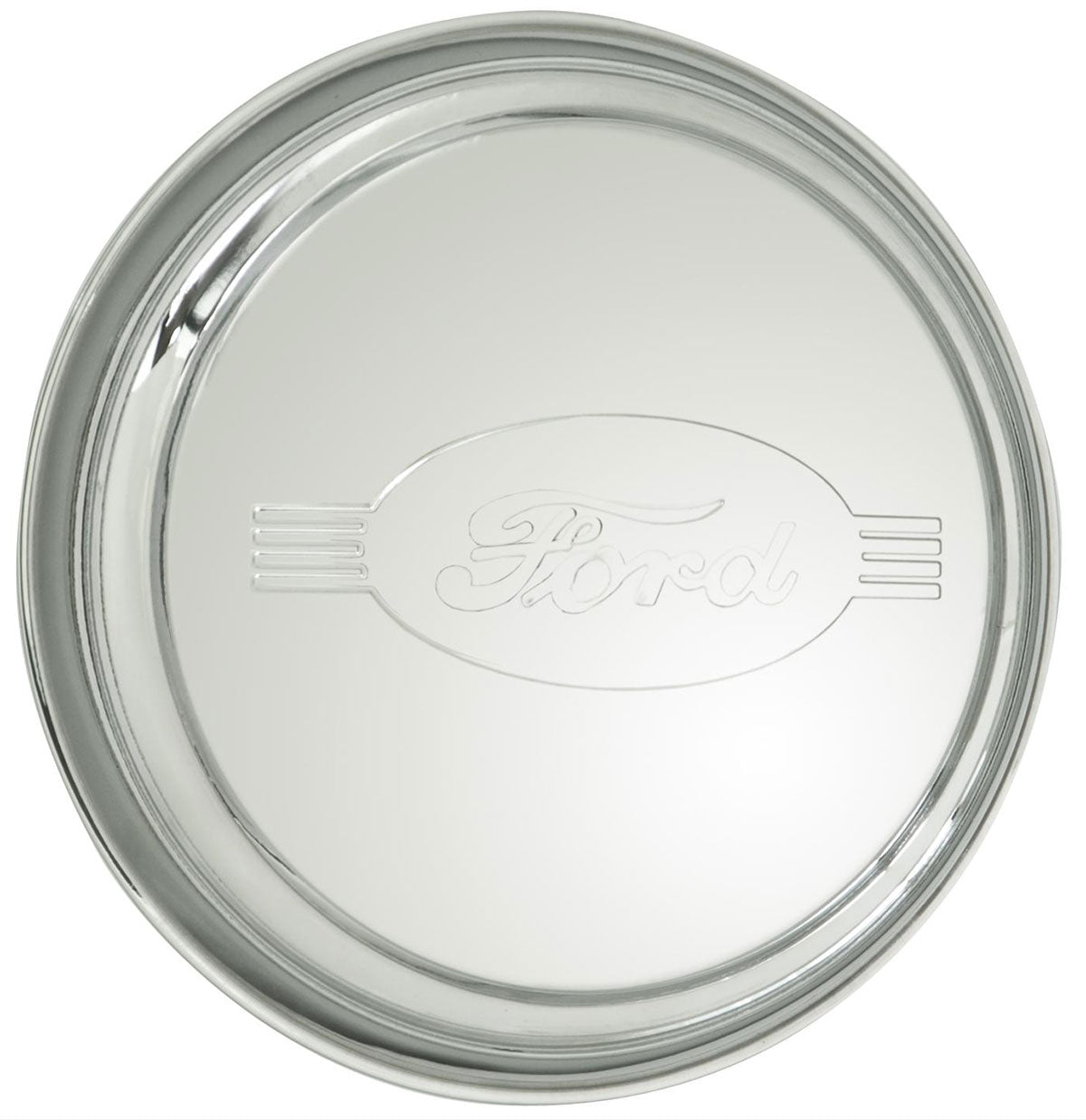 Stainless 1942 Ford Cap
Ribbed With Ford Script Logo,