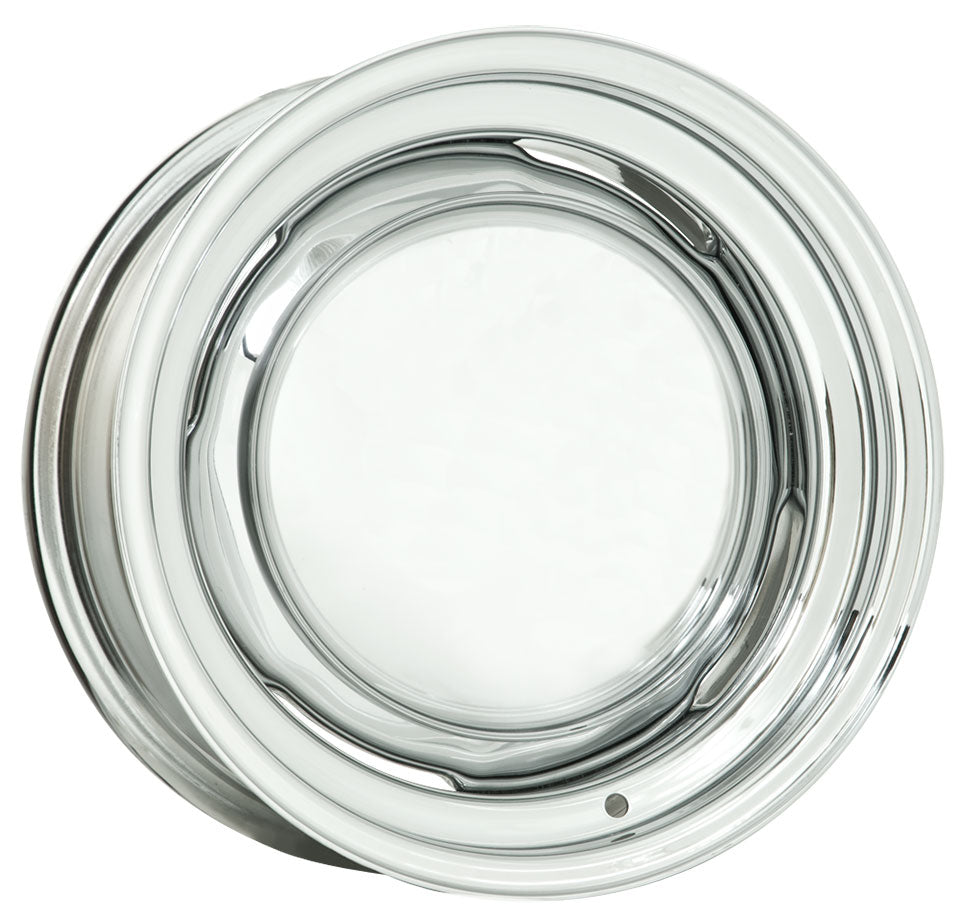 Chrome O.E Ford Rim - Chev Style 15 x 10"  4-3/4" Bolt Circle With 4-1/2" Back Space