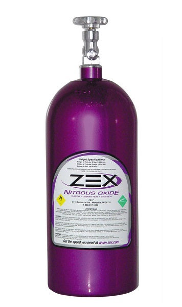 10 lbs Purple Nitrous Bottle
With Hi-Flow Valve -04an.