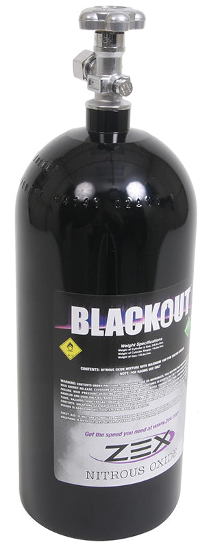 Blackout Series 10lb. Nitrous Bottle
Includes Valve & -4AN Fitting